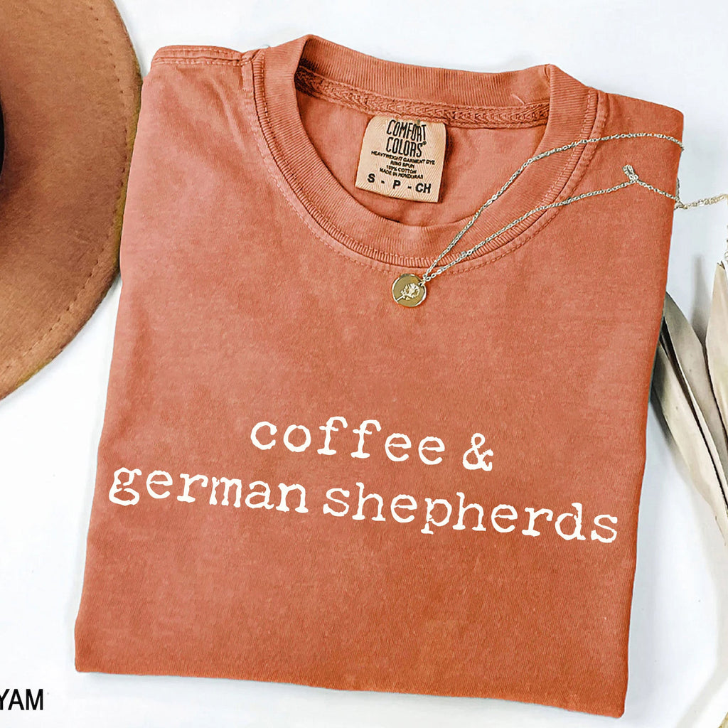 Coffee & German Shepherds T-Shirt