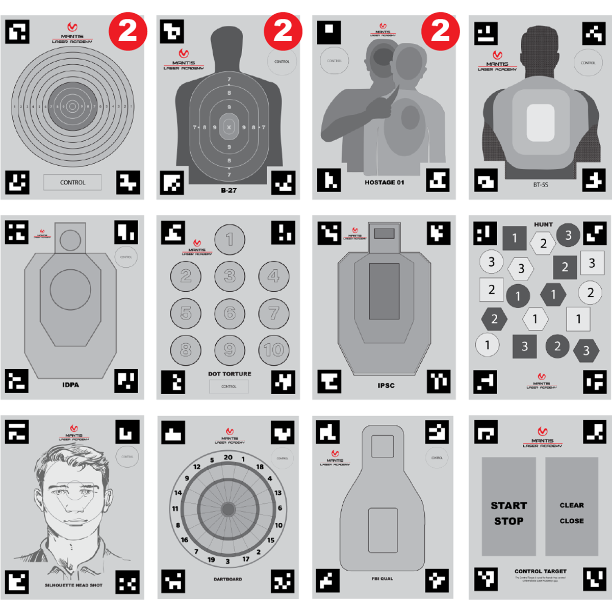 Mantis Targets - Smart Laser Targets for Practice & Training
