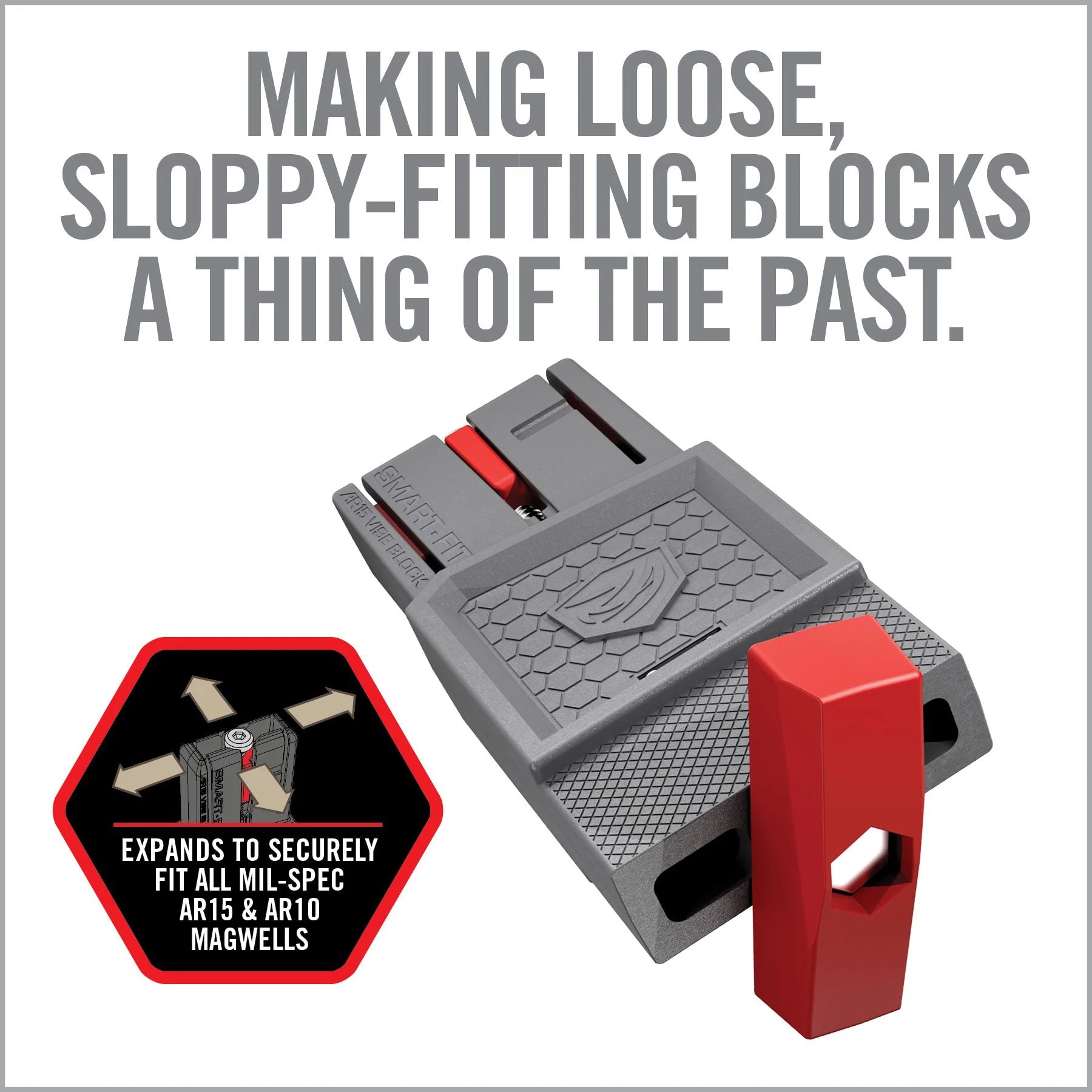 Smart-Fit AR15 Vise Block With Sleeve For AR10*