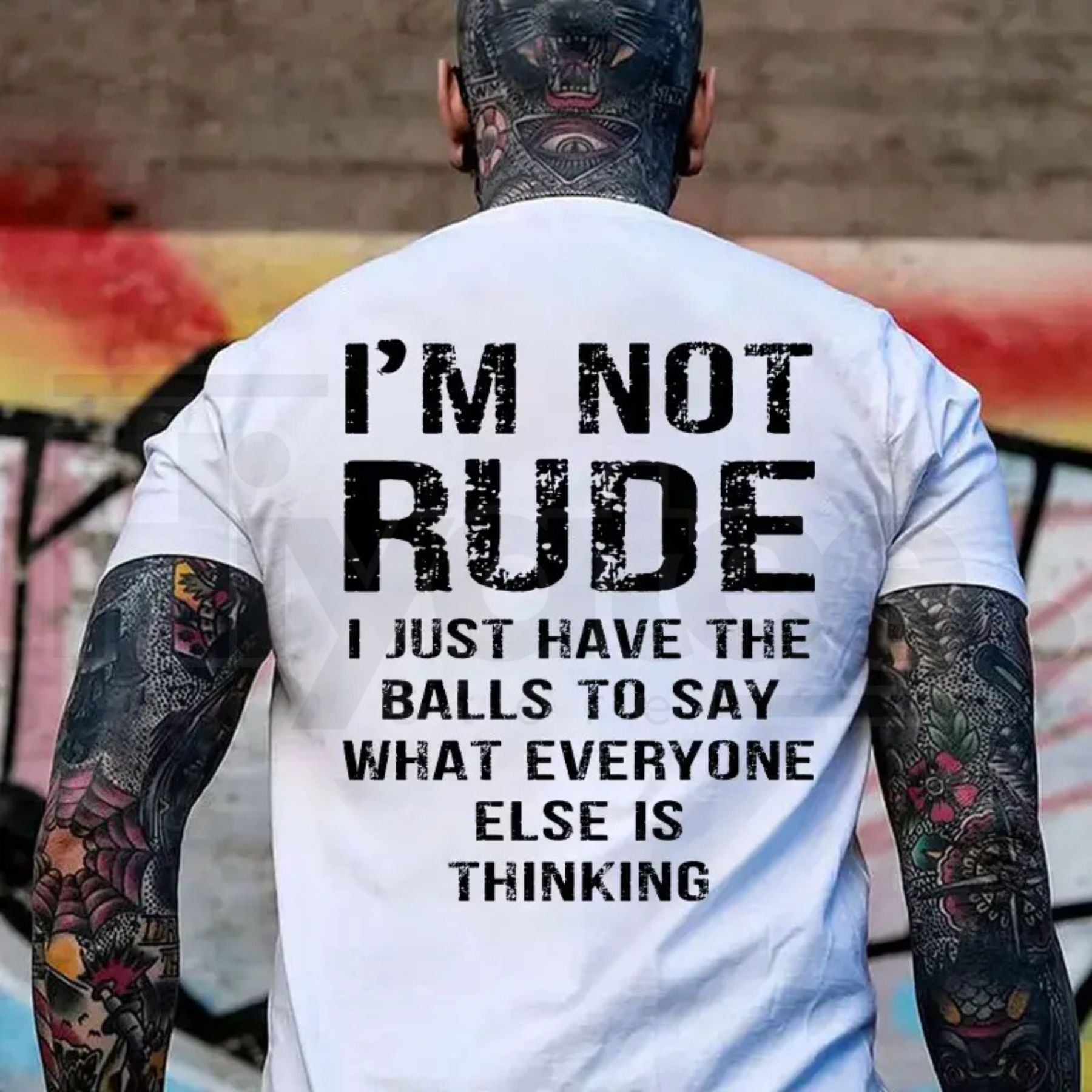 "I’m Not Rude" – Bold Sarcastic Men’s Statement Graphic Top