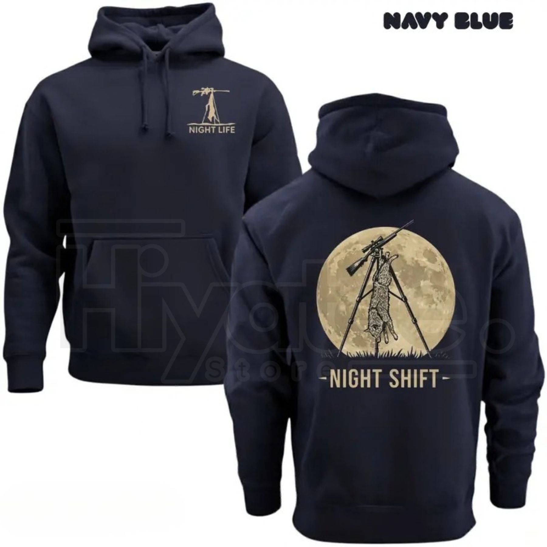 Coyote Night Life Hunting Hoodie – Thermal Predator Hunter Gear, Pullover Hoodie Gift for Hunters