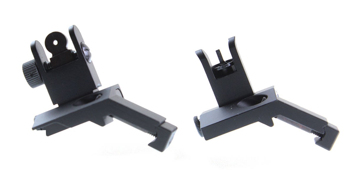 US Tactical 45 Degree Offset Flip-Up Sight Set