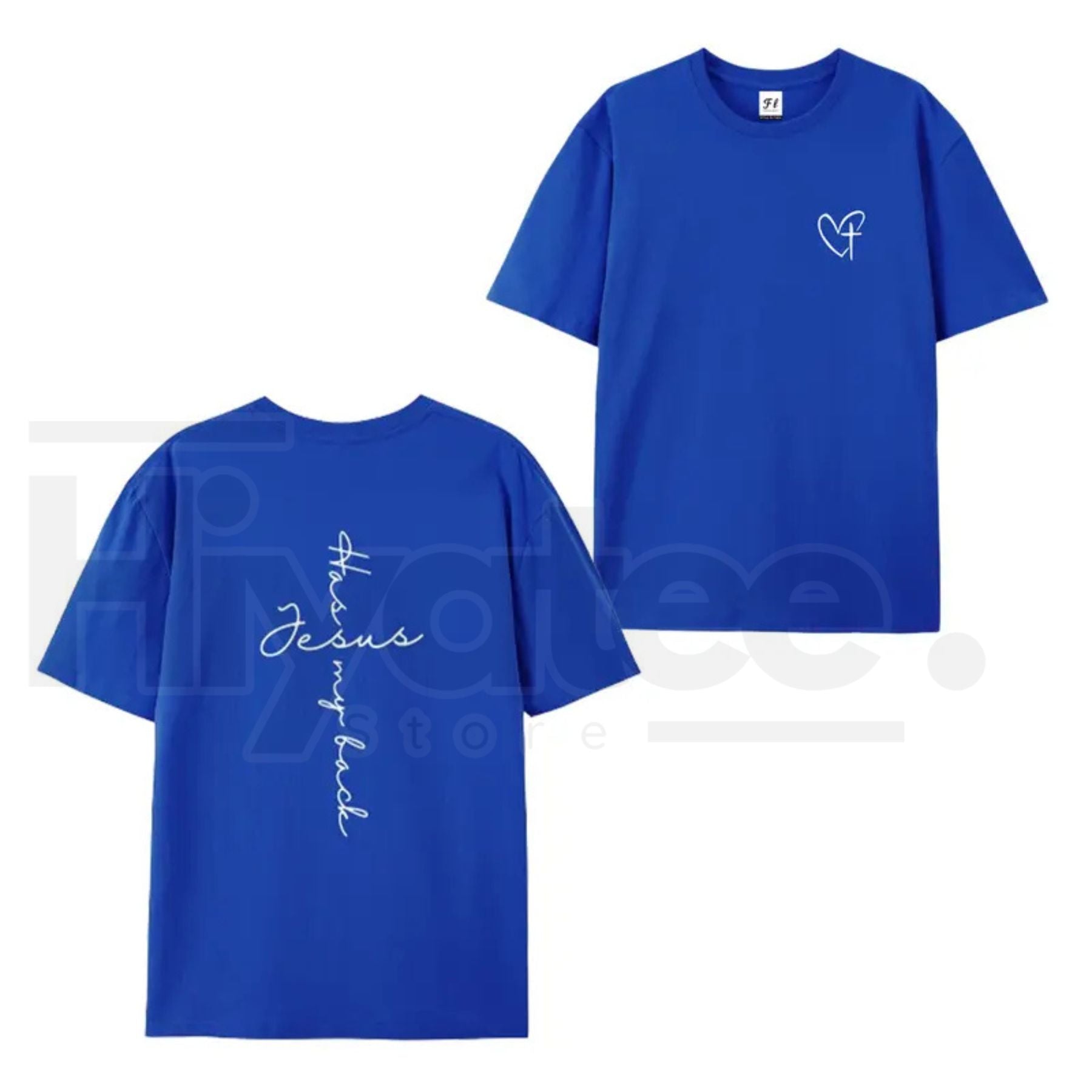 "Jesus Has My Back" Graphic Print Tee – Inspirational Christian Faith T-Shirt