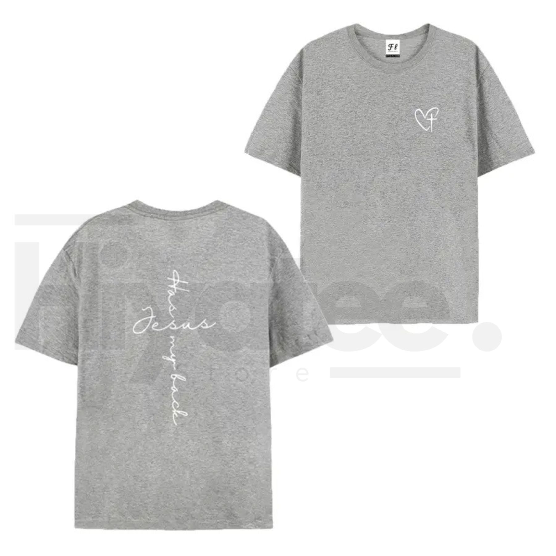 "Jesus Has My Back" Graphic Print Tee – Inspirational Christian Faith T-Shirt