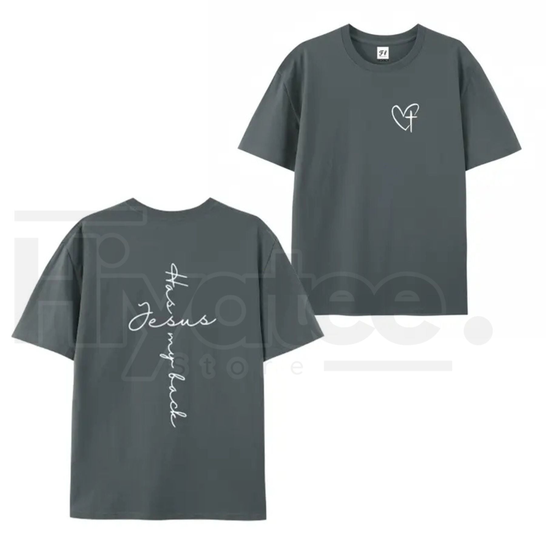 "Jesus Has My Back" Graphic Print Tee – Inspirational Christian Faith T-Shirt