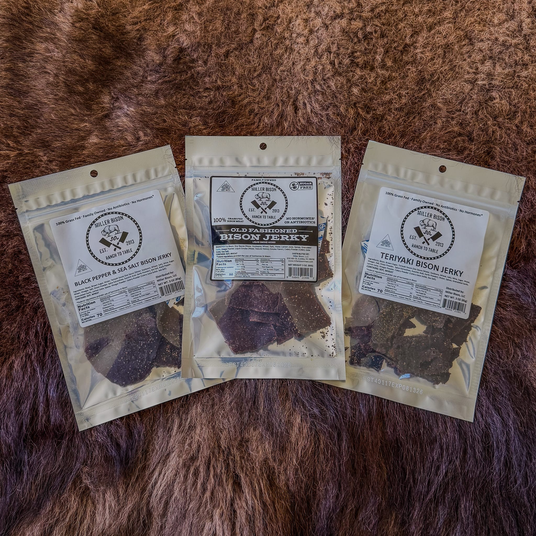 The Bison Jerky Trio (see price in cart)