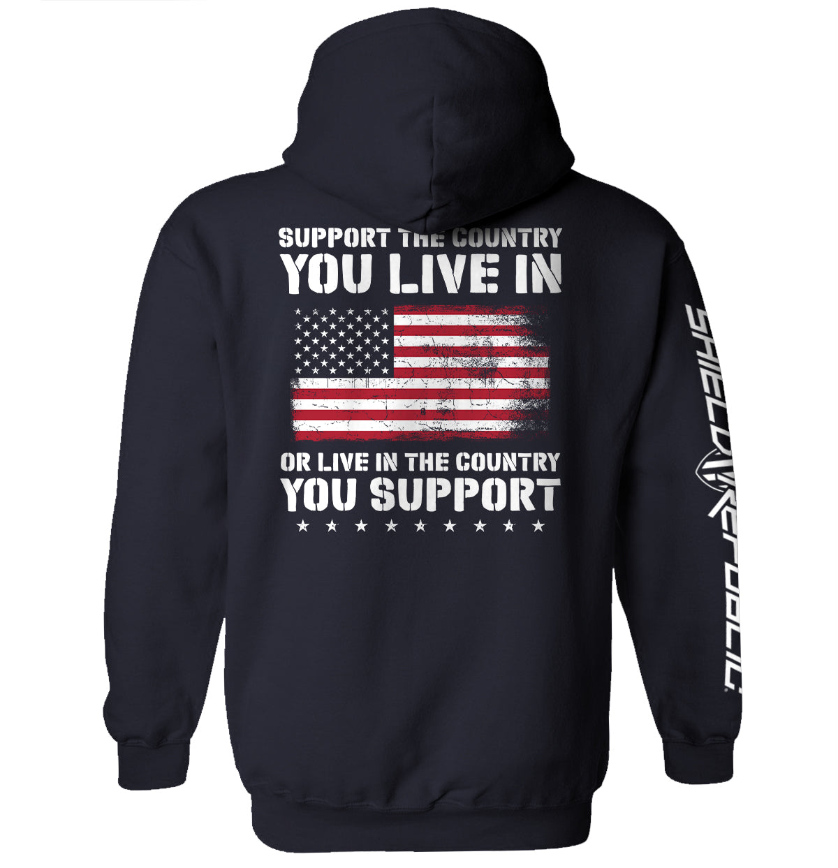 Support The Country You Live In Flag