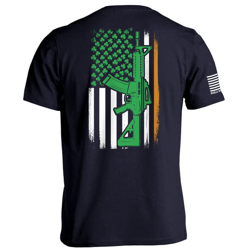 AR15 Irish American Flag (Back Print)