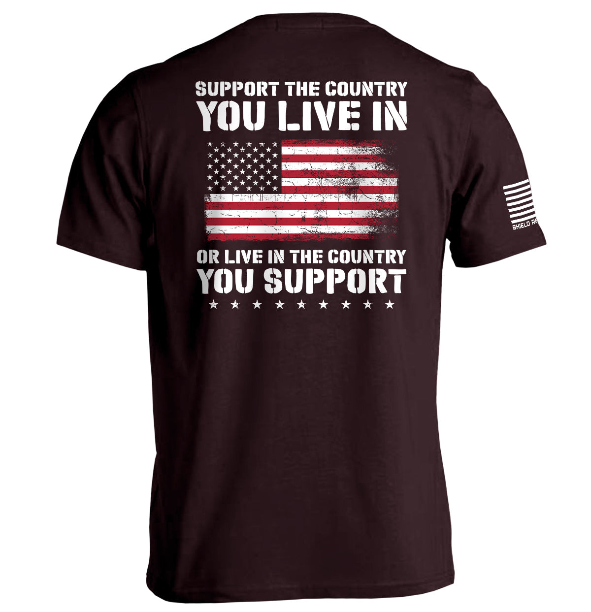 Support The Country You Live In Flag