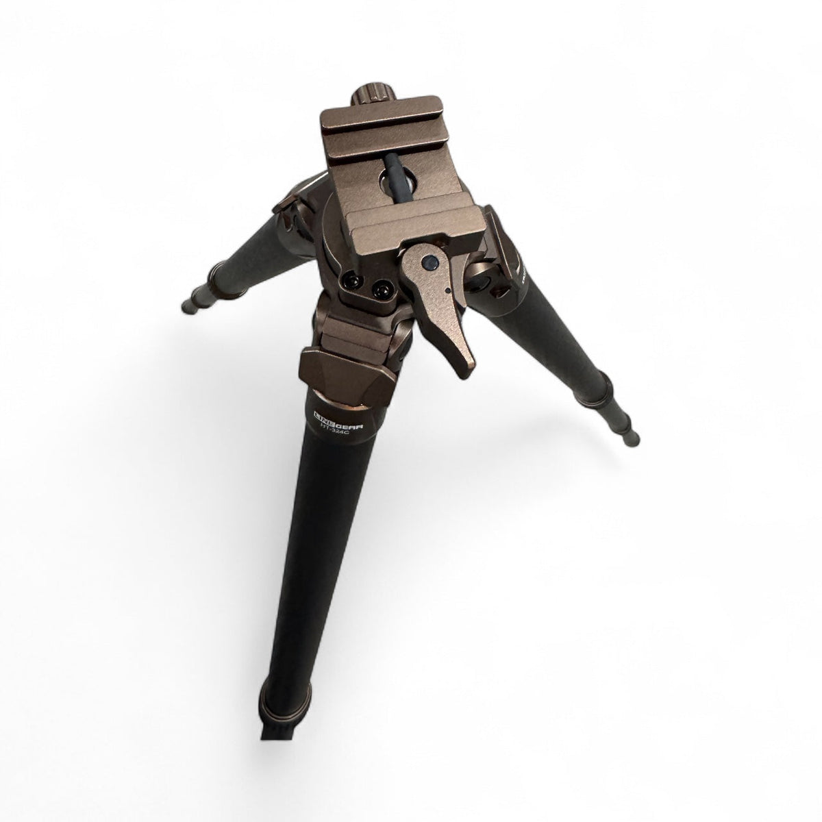 Linkogear HT-324C Carbon Fiber Tripod – Picatinny/Arca, 64" Max, 66lb Capacity - Brown