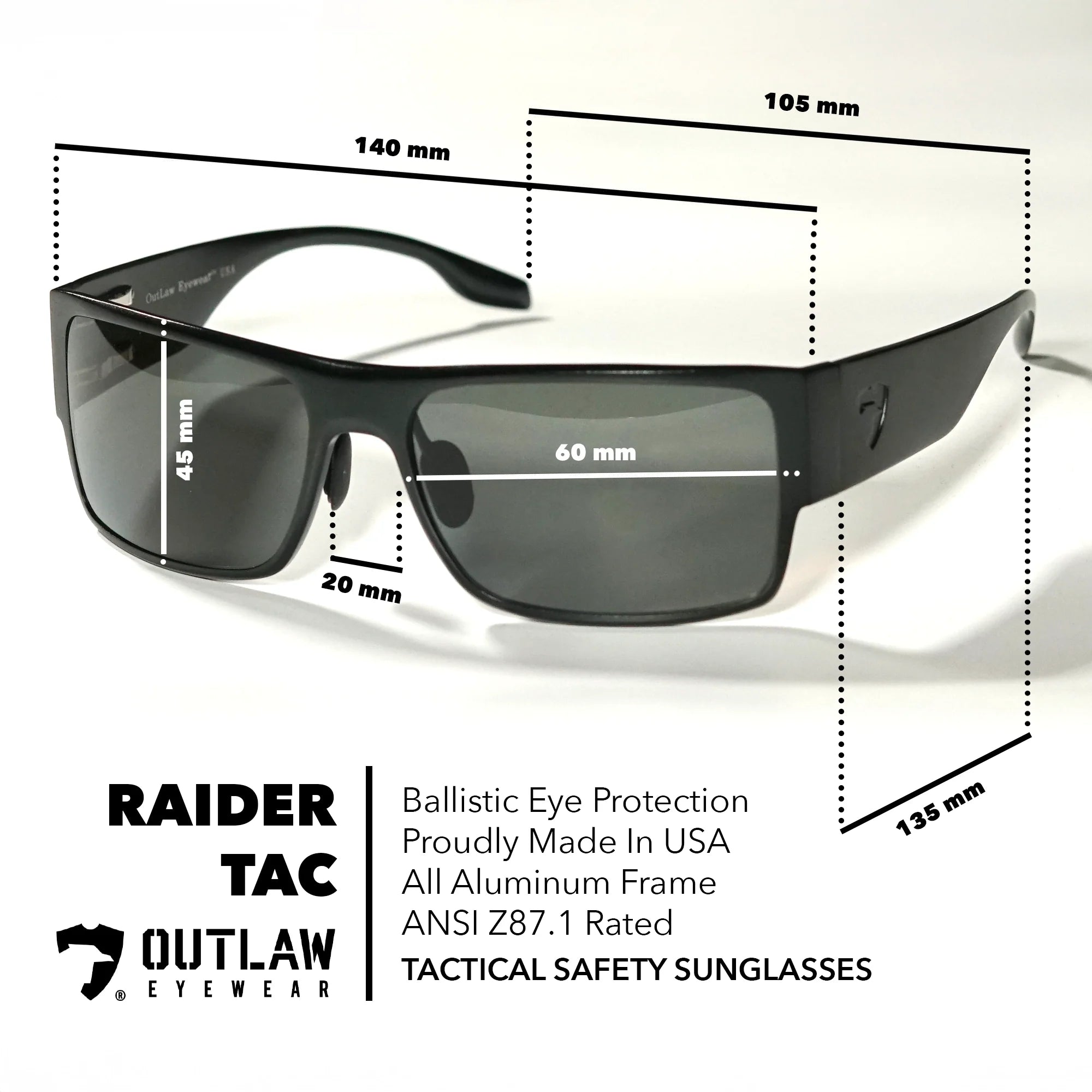 Raider TAC Black / Polarized - 2 Pack