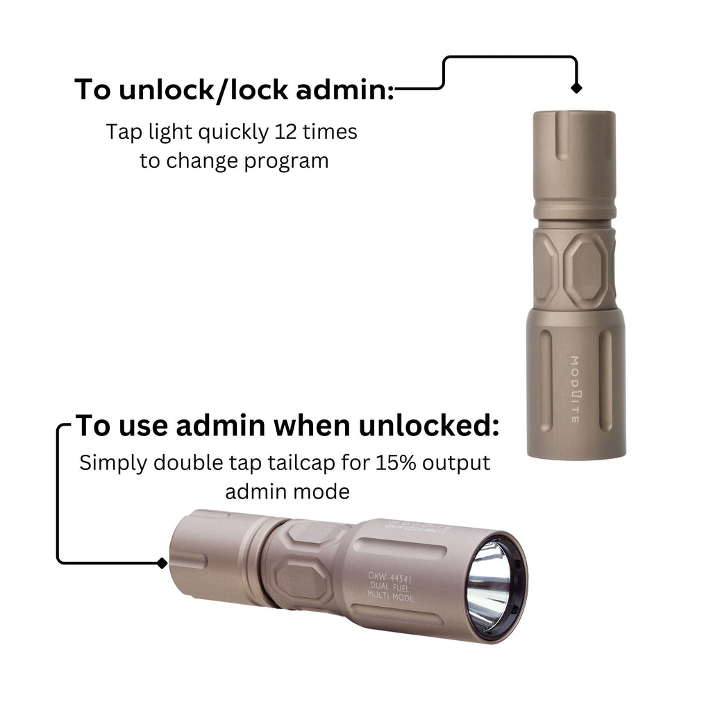 Modlite Handheld Multi-Mode OKW V2 18650 Light Package