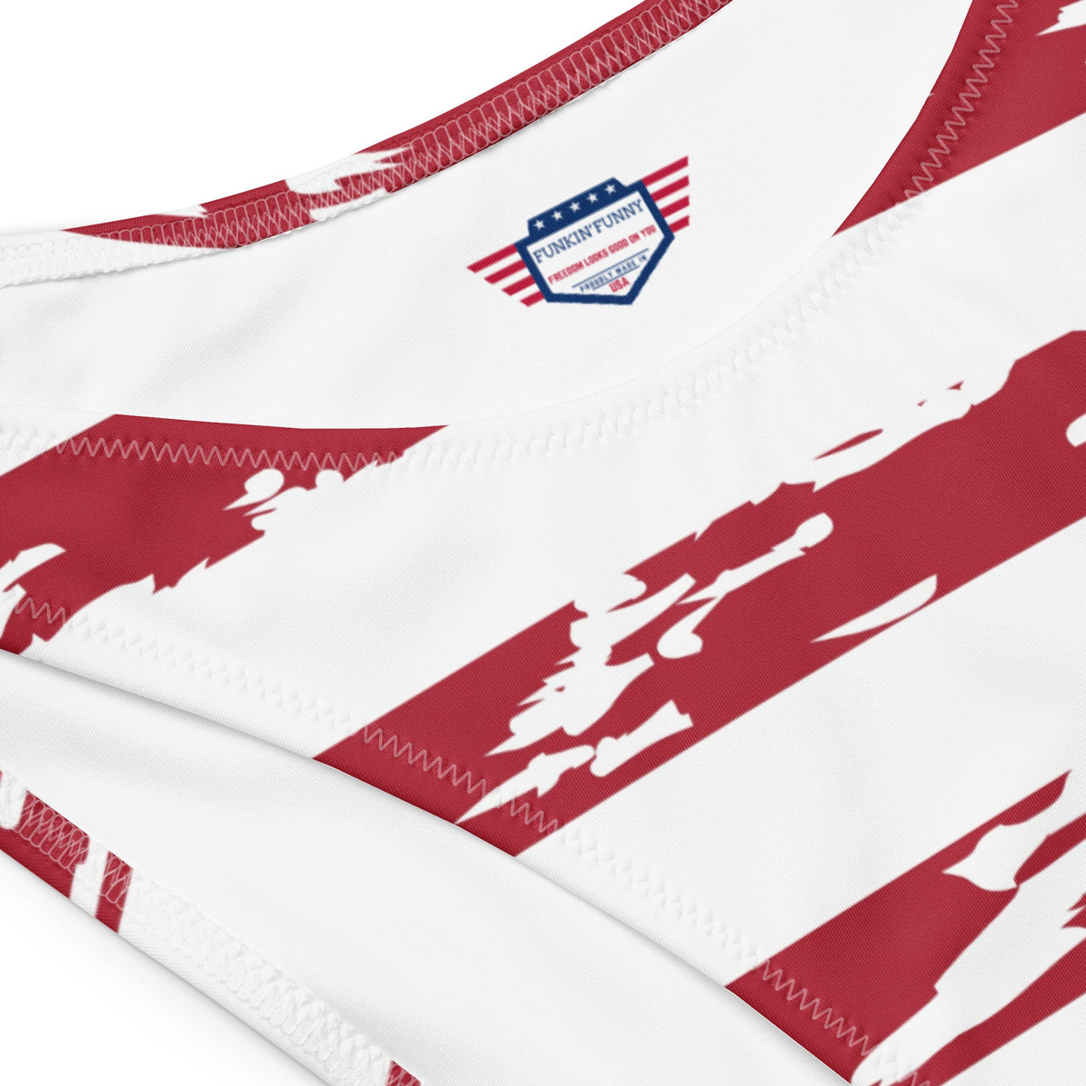 Stripes - Recycled V-cut bikini bottom