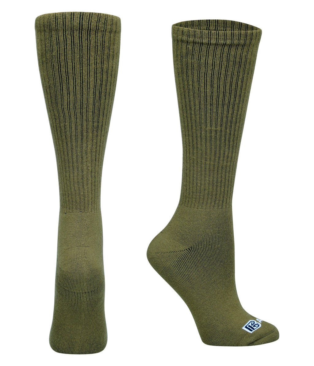 Military Knee high Premium Crew Socks (2 Pack)