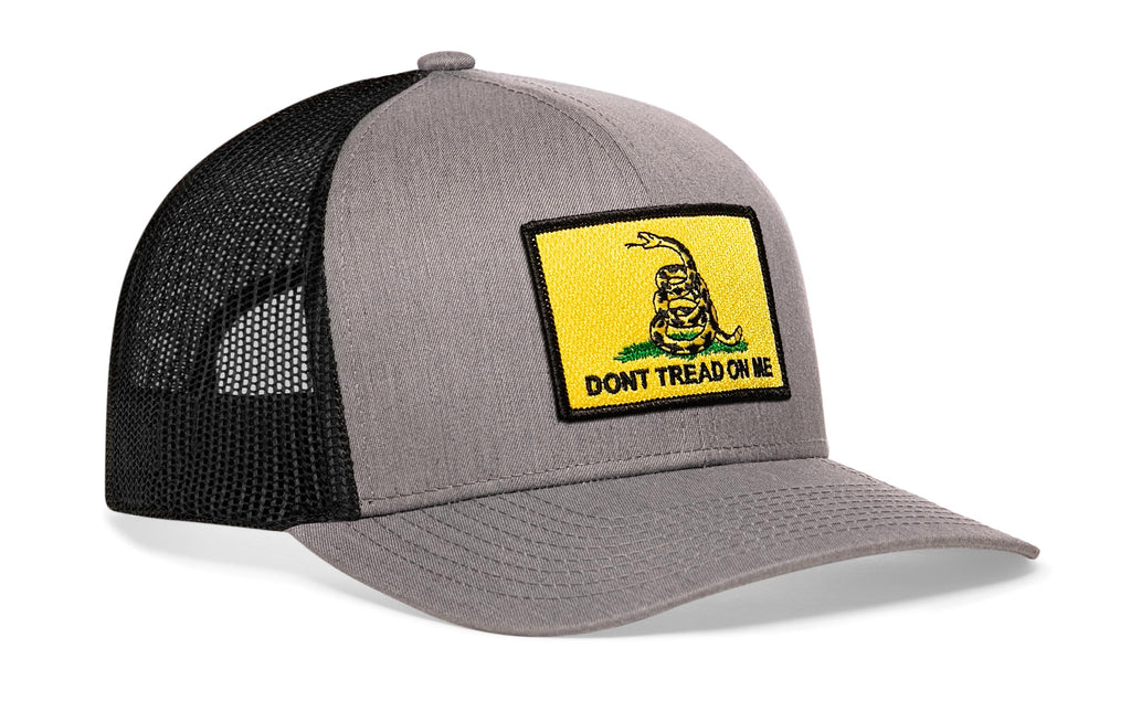 Dont Tread On Me Trucker Hat  |  Gadsden Flag Yellow Snapback