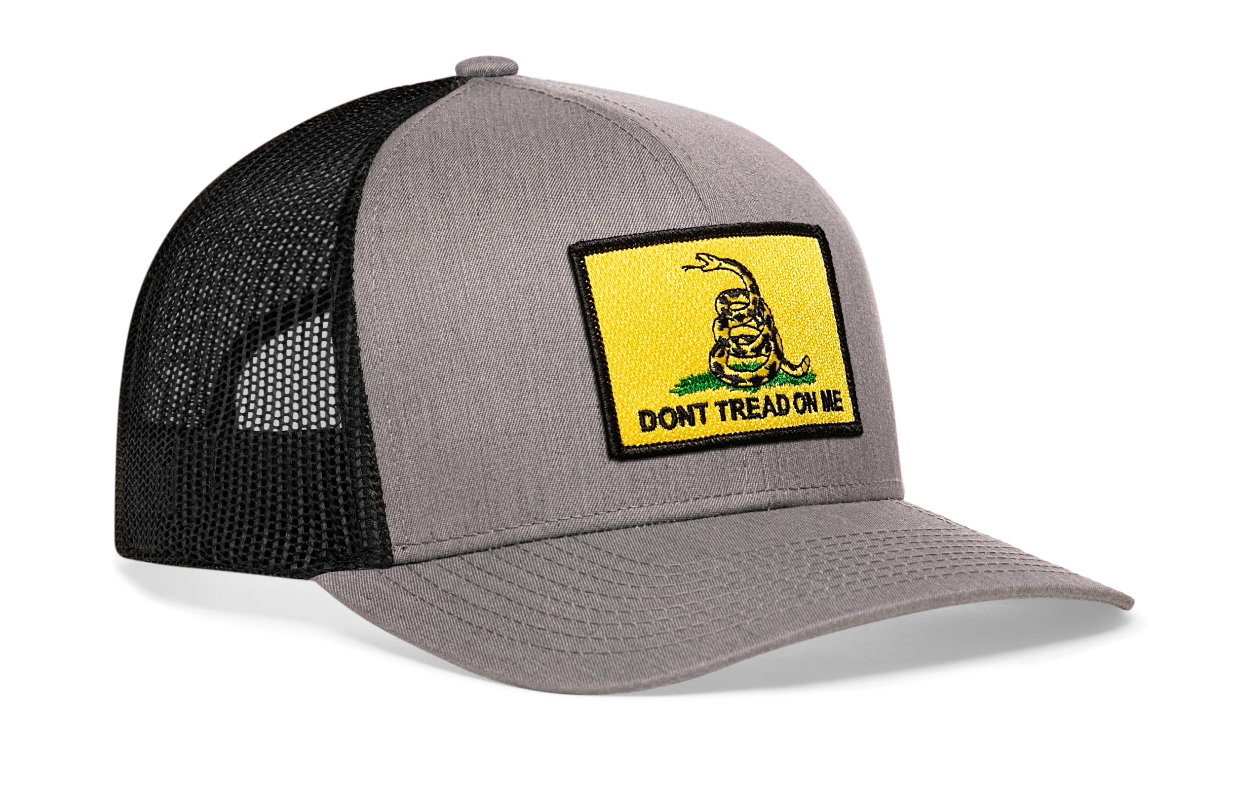 Dont Tread On Me Trucker Hat  |  Gadsden Flag Yellow Snapback