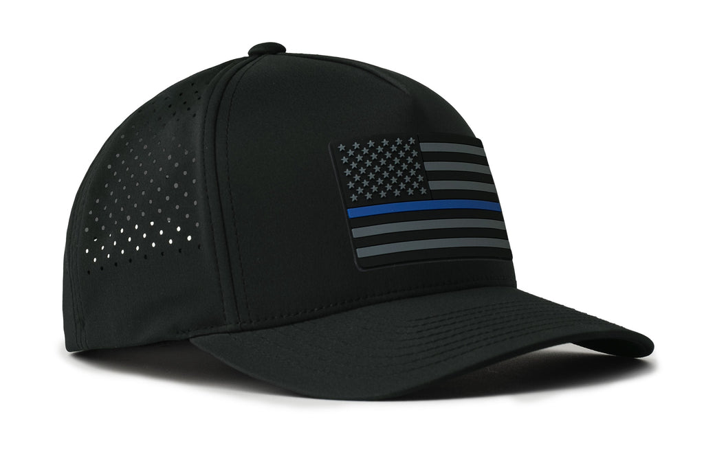 Thin Blue Line Performance 5-Panel Hat  |  Police Tactical Flexfit® Snapback