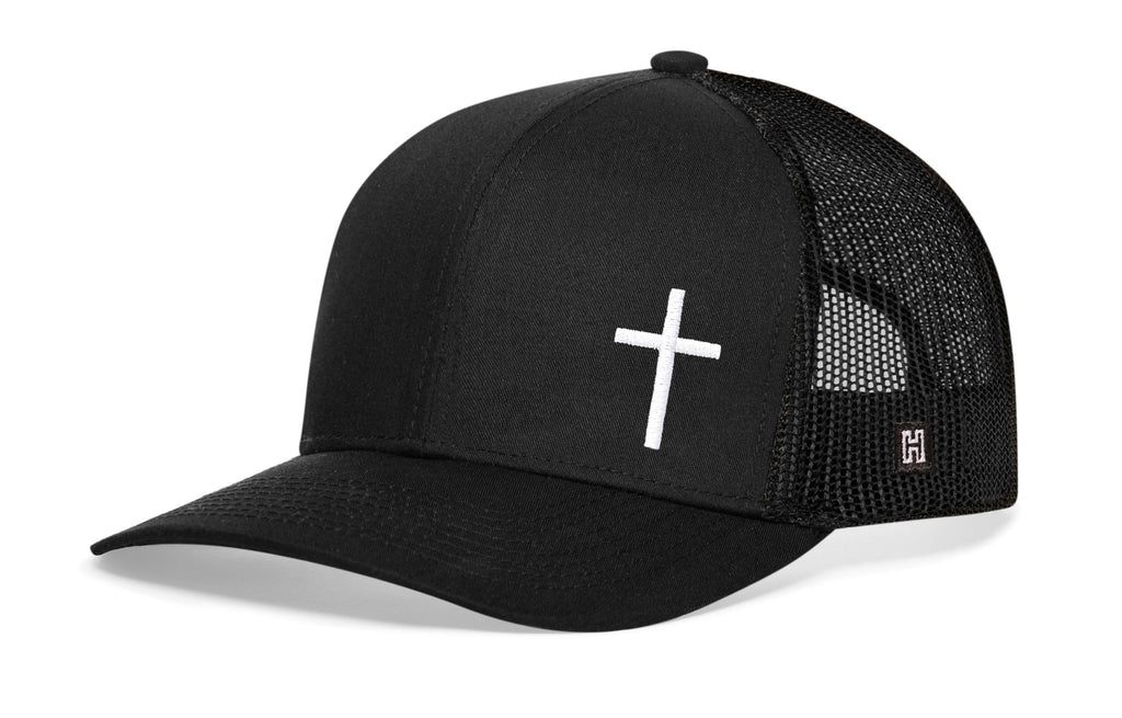 Side Cross Trucker Hat  |  Christian Snapback