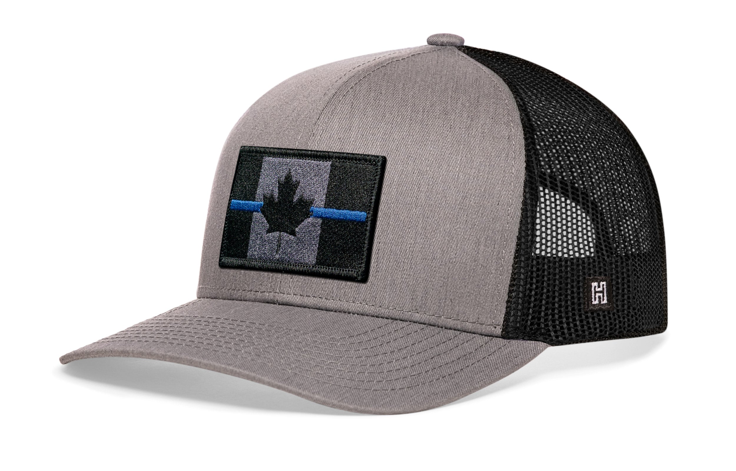 Thin Blue Line Trucker Hat  |  Canadian Maple Leaf Tactical Snapback