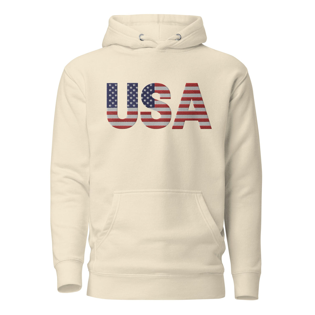 USA Large Embroidery - no sleeve skull - Runs small so size up - Unisex Hoodie