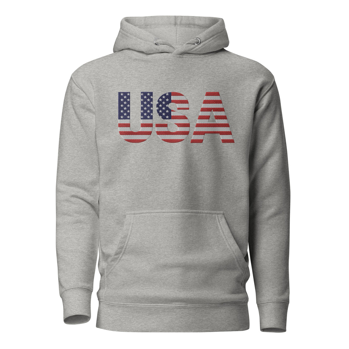 USA Large Embroidery - no sleeve skull - Runs small so size up - Unisex Hoodie