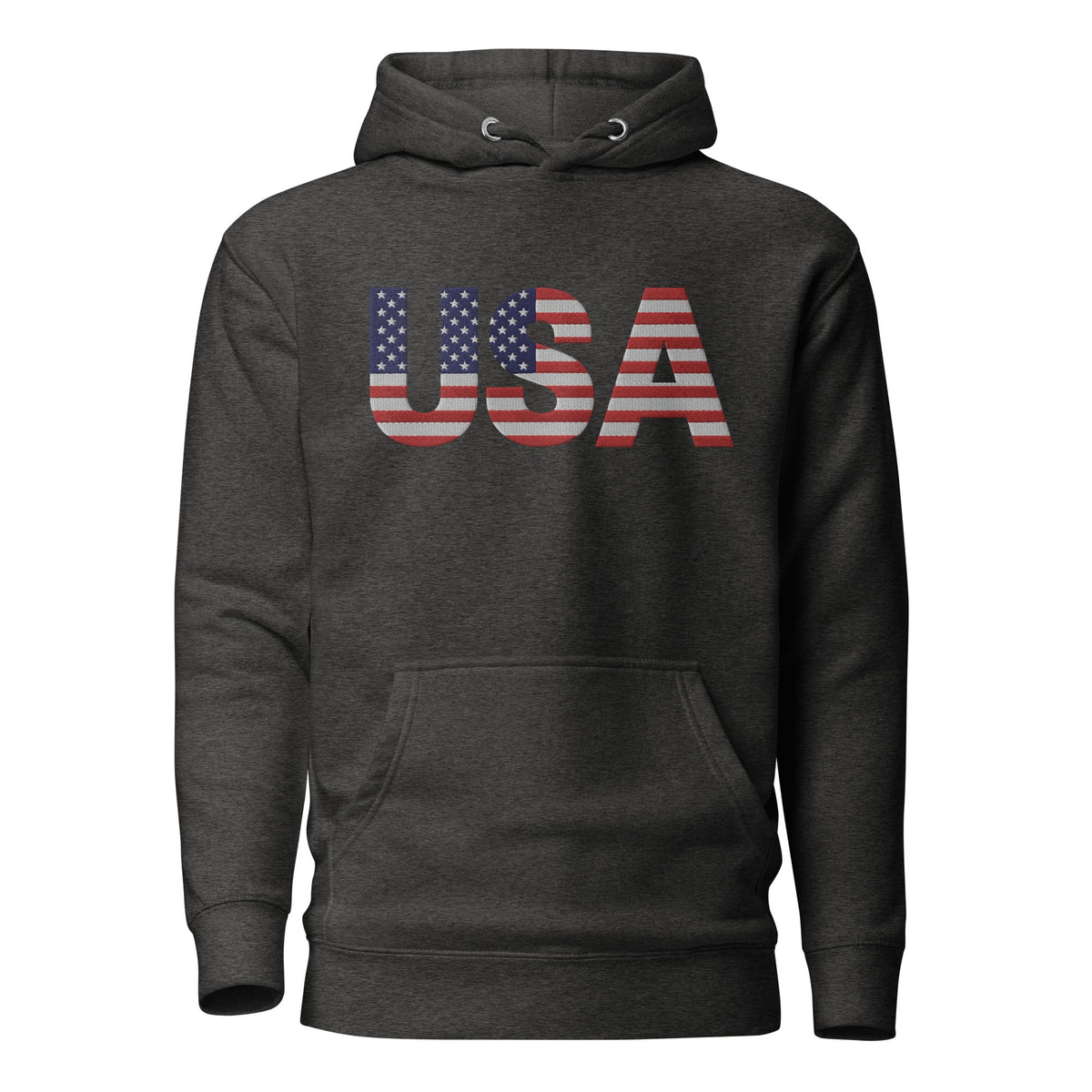 USA Large Embroidery - no sleeve skull - Runs small so size up - Unisex Hoodie