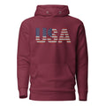 USA Large Embroidery - no sleeve skull - Runs small so size up - Unisex Hoodie
