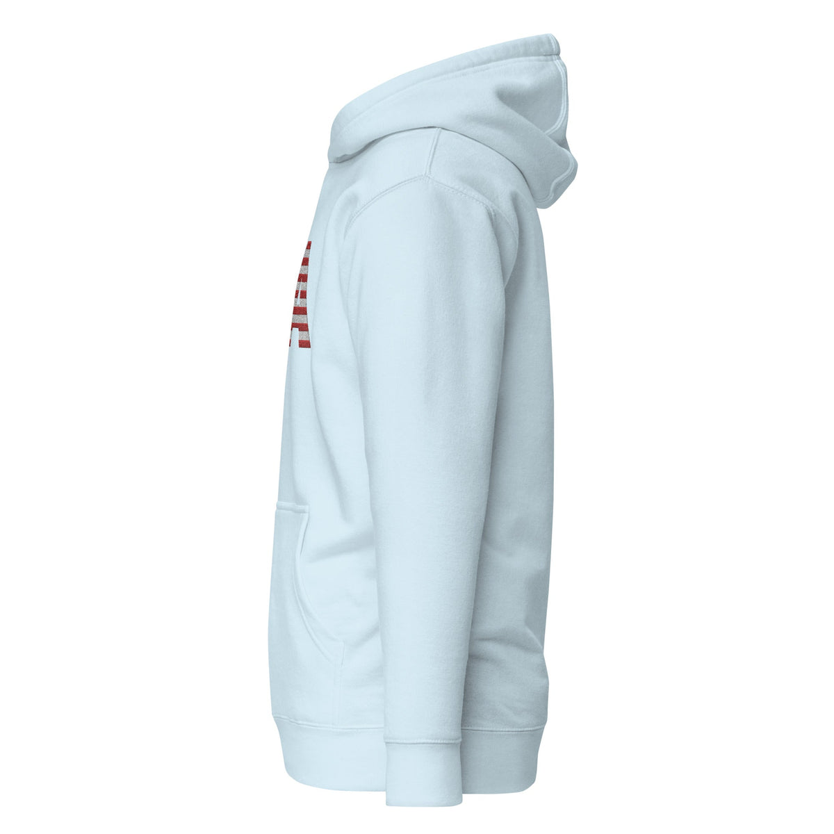 USA Large Embroidery - no sleeve skull - Runs small so size up - Unisex Hoodie