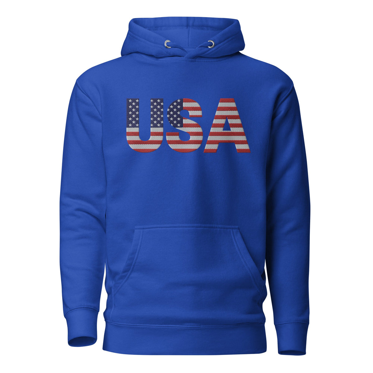 USA Large Embroidery - no sleeve skull - Runs small so size up - Unisex Hoodie