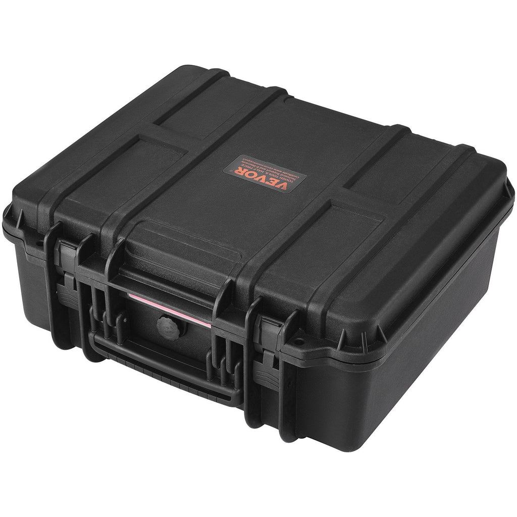Hard Pistol Cases with Pre-cut Lining, Waterproof & Dustproof Hard Gun Case for 6 Pistol, 19.3×17.1×8.3 in Lockable Pistol Case, Black