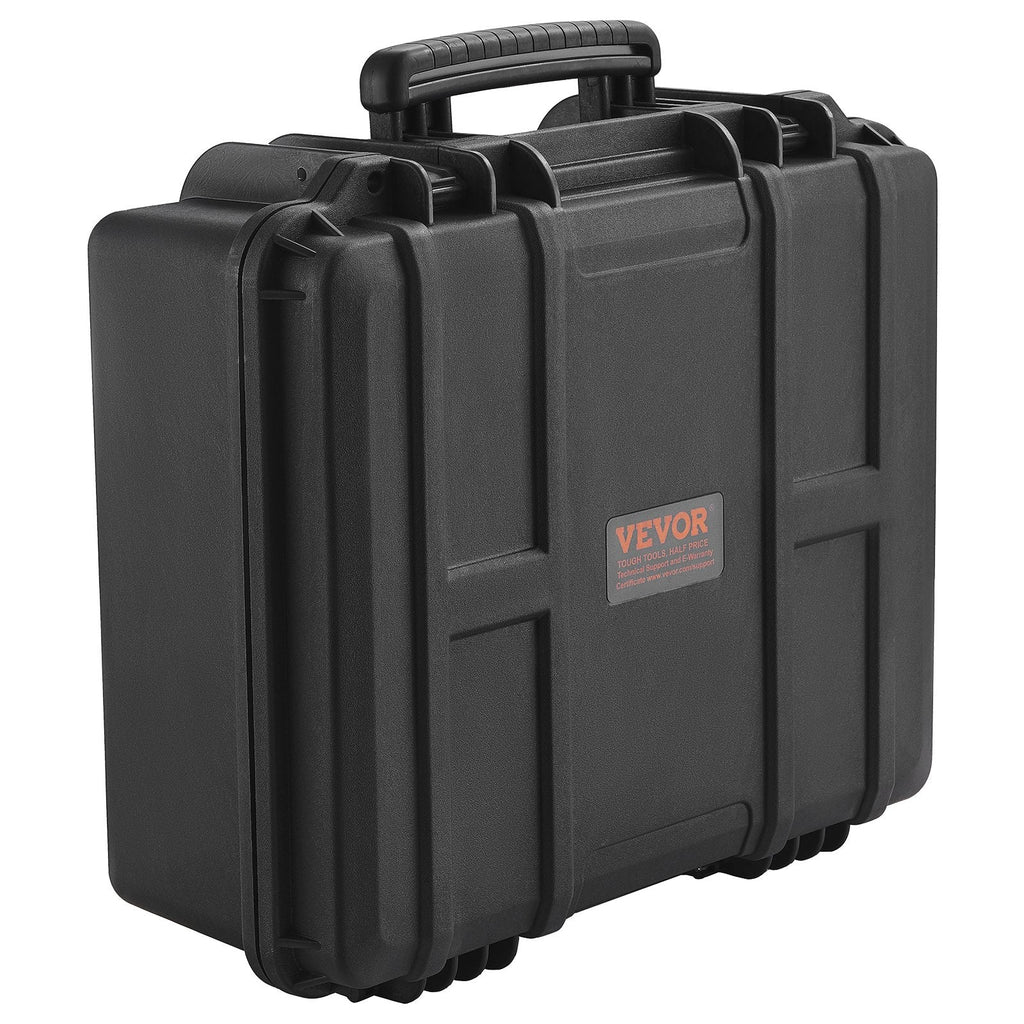 Hard Pistol Cases with Pre-cut Lining, Waterproof & Dustproof Hard Gun Case for 6 Pistol, 19.3×17.1×8.3 in Lockable Pistol Case, Black