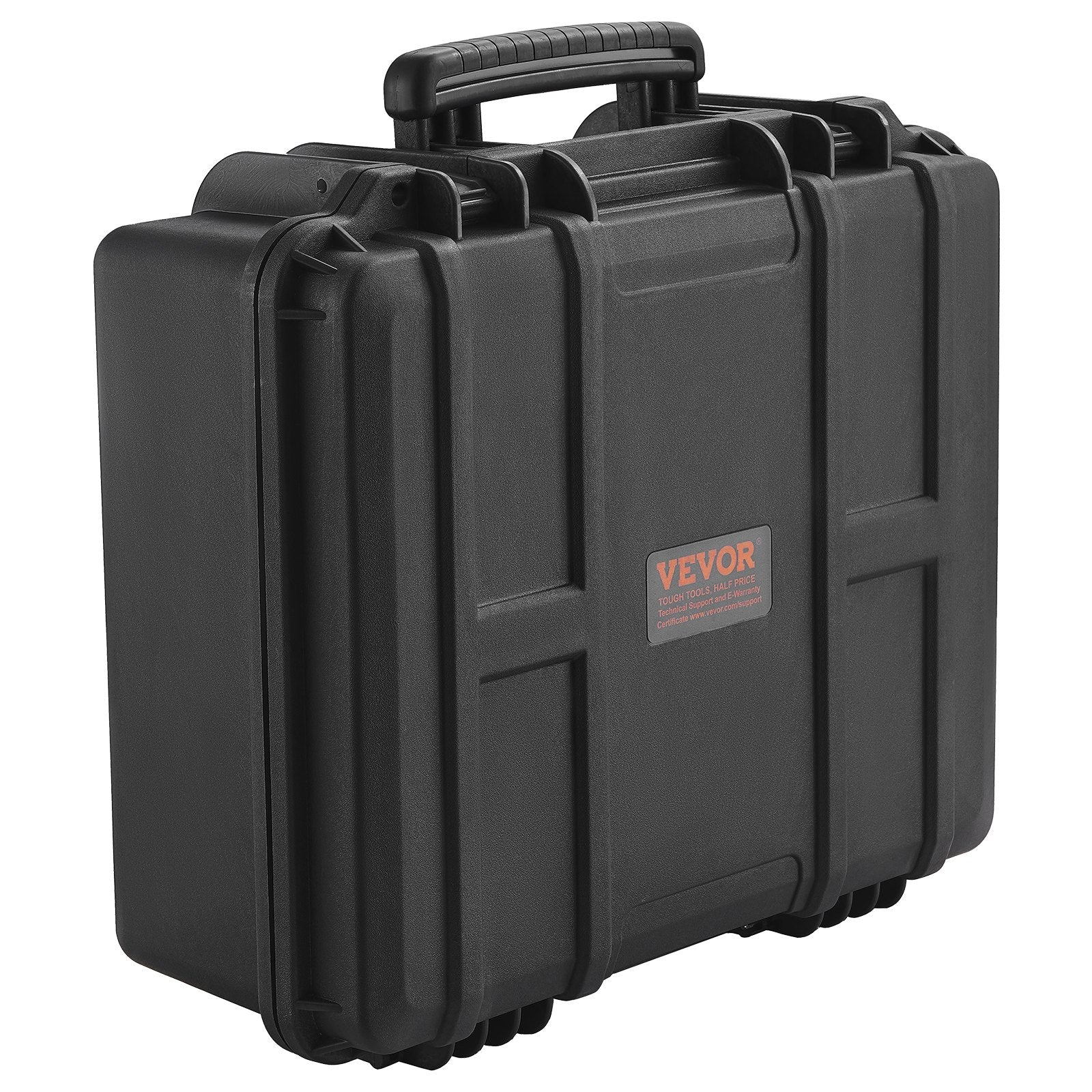 Hard Pistol Cases with Pre-cut Lining, Waterproof & Dustproof Hard Gun Case for 6 Pistol, 19.3×17.1×8.3 in Lockable Pistol Case, Black