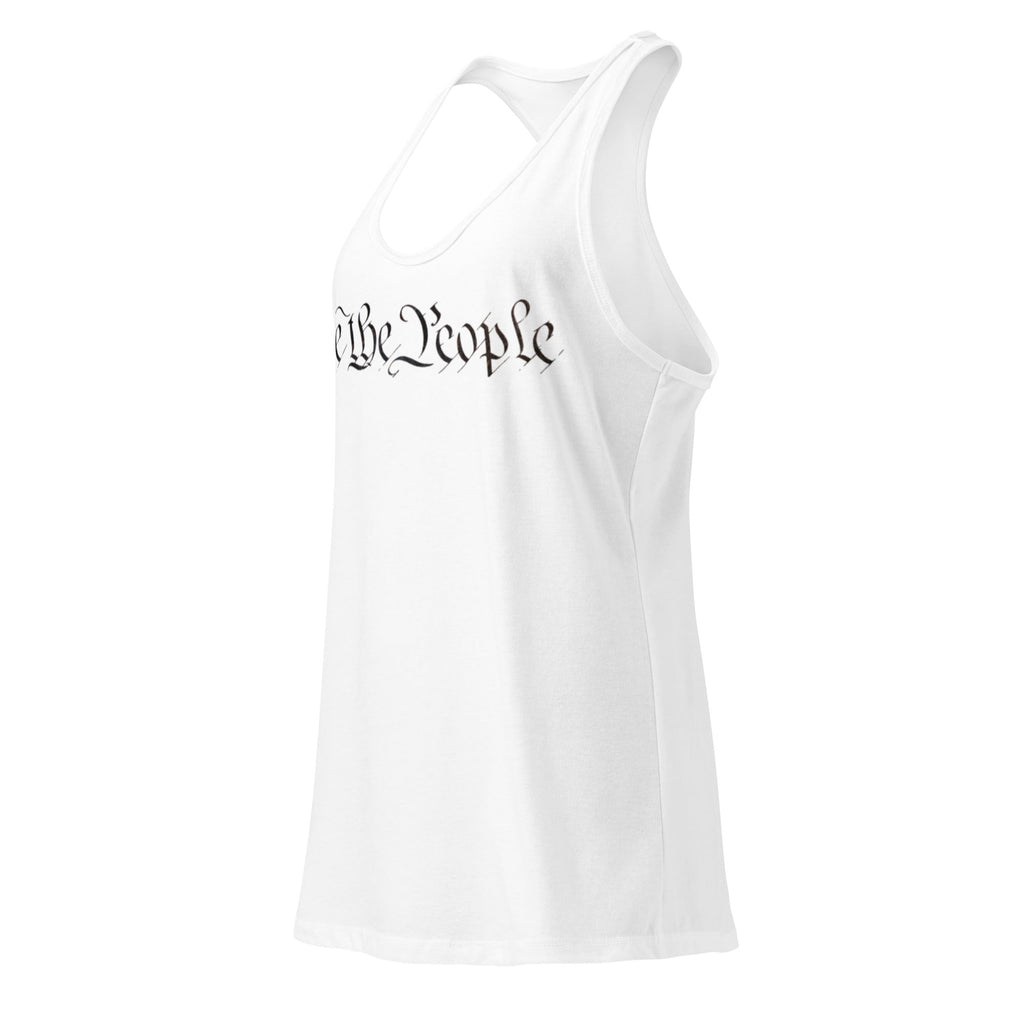 We the People - Women’s fitted racerback tank top
